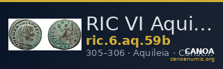 RIC VI Aquileia 59b — CANOA