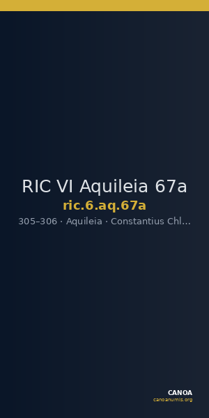 RIC VI Aquileia 67a — CANOA