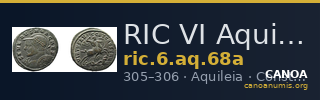 RIC VI Aquileia 68a — CANOA