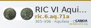 RIC VI Aquileia 71a — CANOA