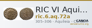 RIC VI Aquileia 72a — CANOA