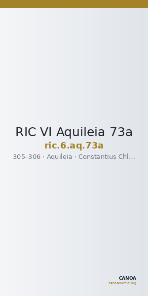 RIC VI Aquileia 73a — CANOA