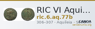 RIC VI Aquileia 77b — CANOA