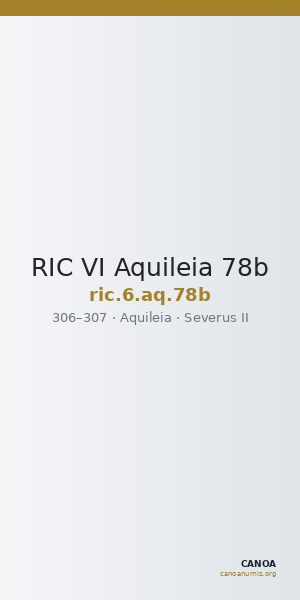 RIC VI Aquileia 78b — CANOA