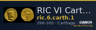 RIC VI Carthage 1 — CANOA