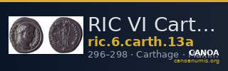 RIC VI Carthage 13a — CANOA