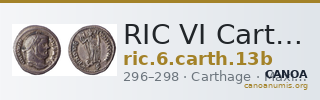 RIC VI Carthage 13b — CANOA
