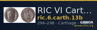 RIC VI Carthage 13b — CANOA