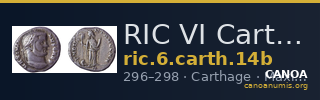 RIC VI Carthage 14b — CANOA