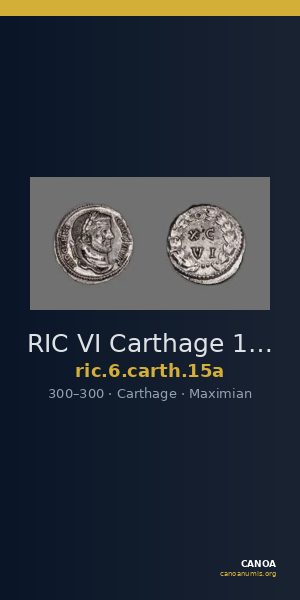 RIC VI Carthage 15a — CANOA