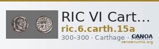 RIC VI Carthage 15a — CANOA