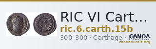 RIC VI Carthage 15b — CANOA