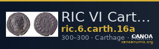 RIC VI Carthage 16a — CANOA