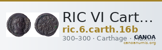 RIC VI Carthage 16b — CANOA