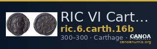 RIC VI Carthage 16b — CANOA