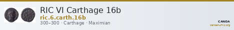 RIC VI Carthage 16b — CANOA