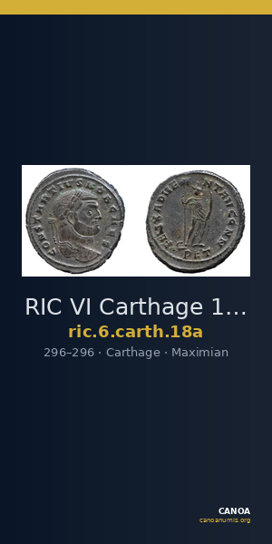 RIC VI Carthage 18a — CANOA