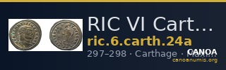 RIC VI Carthage 24a — CANOA