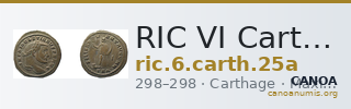 RIC VI Carthage 25a — CANOA