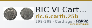 RIC VI Carthage 25b — CANOA