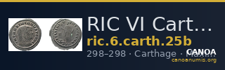 RIC VI Carthage 25b — CANOA