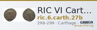 RIC VI Carthage 27b — CANOA