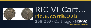 RIC VI Carthage 27b — CANOA