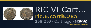 RIC VI Carthage 28a — CANOA
