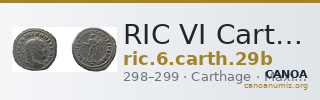 RIC VI Carthage 29b — CANOA