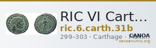 RIC VI Carthage 31b — CANOA