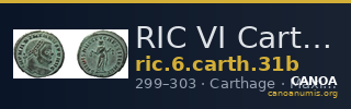 RIC VI Carthage 31b — CANOA