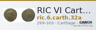 RIC VI Carthage 32a — CANOA
