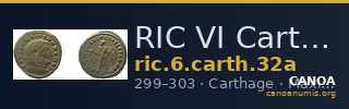 RIC VI Carthage 32a — CANOA
