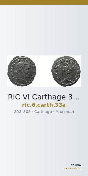 RIC VI Carthage 33a — CANOA