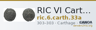 RIC VI Carthage 33a — CANOA