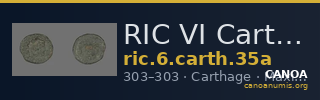 RIC VI Carthage 35a — CANOA