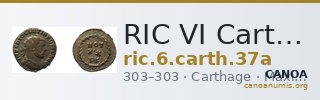 RIC VI Carthage 37a — CANOA