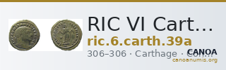 RIC VI Carthage 39a — CANOA