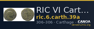 RIC VI Carthage 39a — CANOA