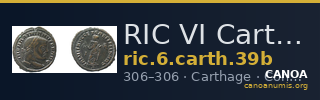 RIC VI Carthage 39b — CANOA