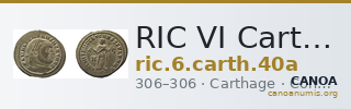 RIC VI Carthage 40a — CANOA