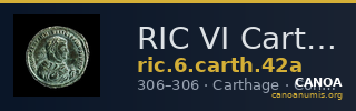 RIC VI Carthage 42a — CANOA