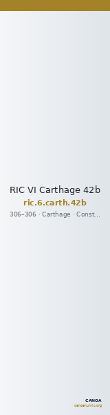 RIC VI Carthage 42b — CANOA