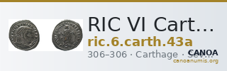 RIC VI Carthage 43a — CANOA