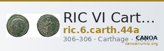 RIC VI Carthage 44a — CANOA