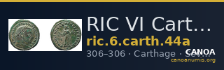 RIC VI Carthage 44a — CANOA