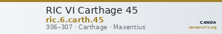RIC VI Carthage 45 — CANOA