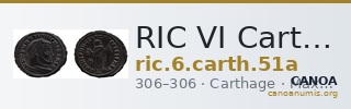 RIC VI Carthage 51a — CANOA