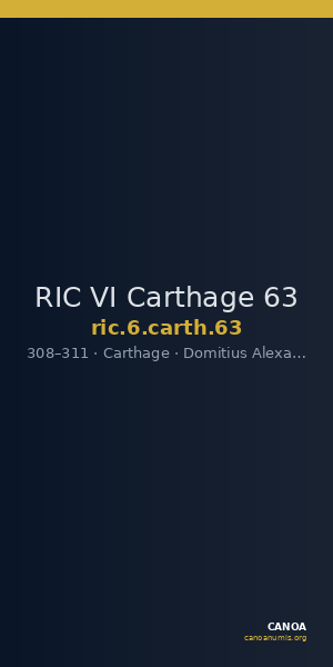 RIC VI Carthage 63 — CANOA