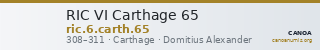 RIC VI Carthage 65 — CANOA